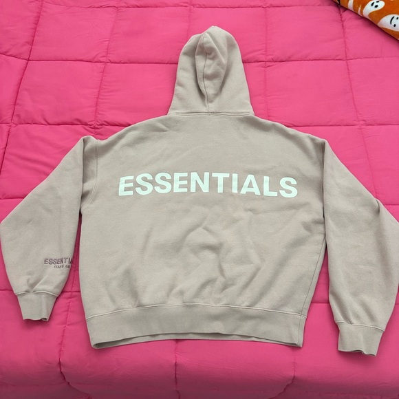 Essentials Hoodie with White Logo - Picture 1 of 2